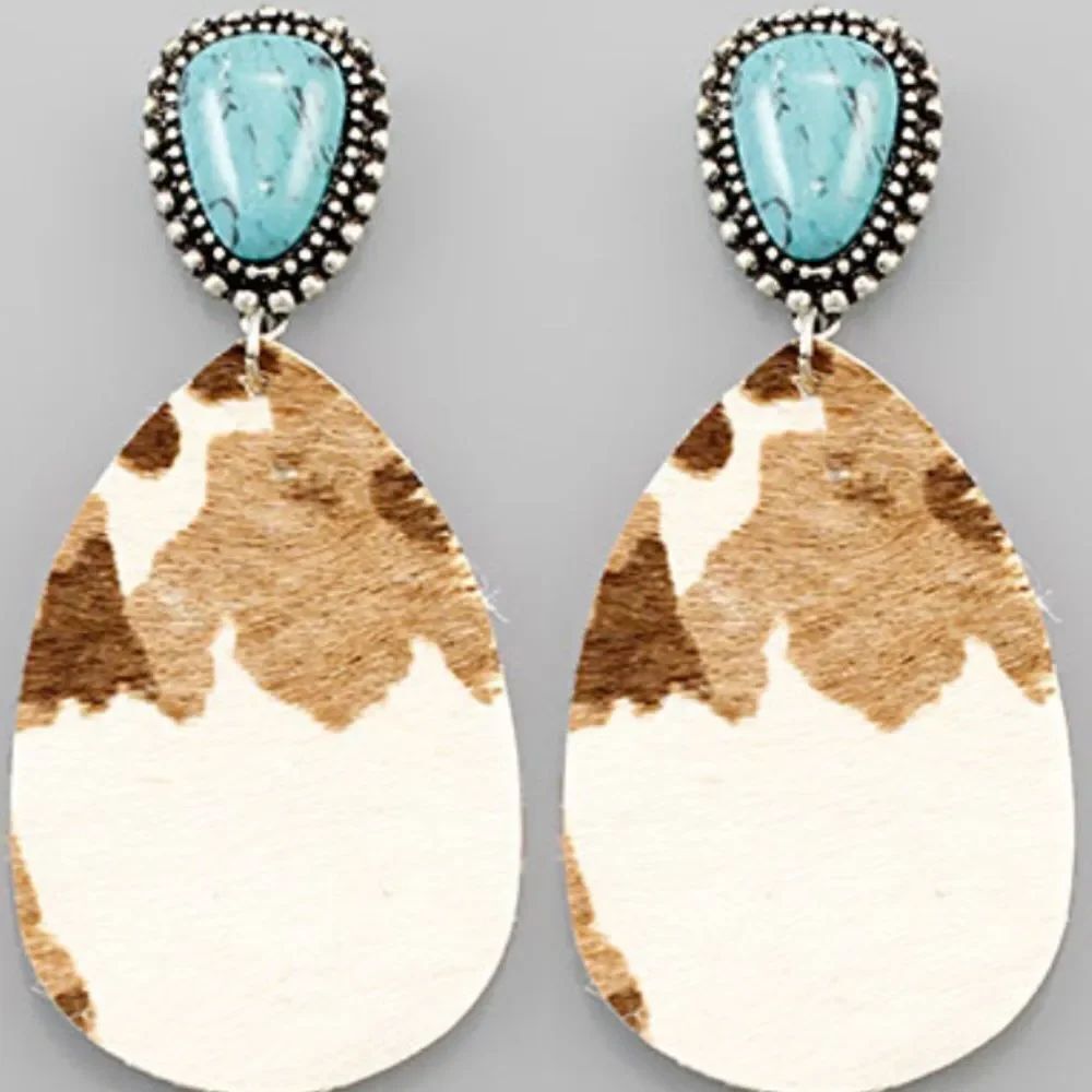 Cowhide Earrings